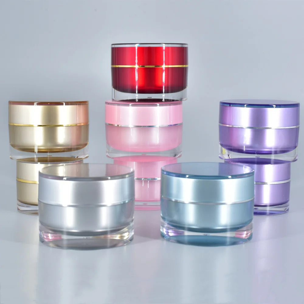 Luxury Skincare Packaging - Botella redonda y recta para crema,